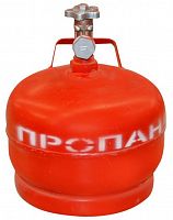 картинка Газовый баллон RUSSIA стальной 5л., (Крым) от магазина Tovar-RF.ru