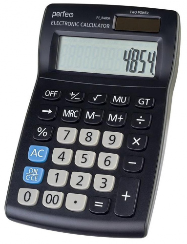 картинка Бухгалтерский калькулятор PERFEO (PF_B4854) бухгалтерский, 12-разр., черный от магазина Tovar-RF.ru