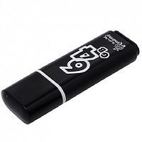 картинка usb флеш smartbuy (sb64gbgs-k) 64gb glossy series black от магазина Tovar-RF.ru