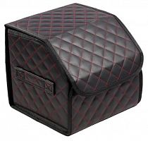 картинка саквояж-органайзер stvol sto05 в багажник , экокожа, черный/красный, 30*30*30 см от магазина Tovar-RF.ru