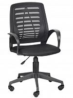 картинка Кресло компьютерное OLSS кресло ИРИС ткань TW-черный/TW-черный мех кач от магазина Tovar-RF.ru