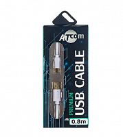 картинка кабель atcom (ат2774) кабель type-c  usb 0.8 m, блистер от магазина Tovar-RF.ru