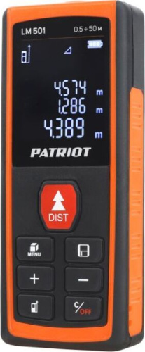 картинка Дальномер PATRIOT 120201501 LM 501 лазерный магазин Tovar-RF.ru являющийся официальным дистрибьютором в России картинка Дальномер PATRIOT 120201501 LM 501 лазерный от магазина Tovar-RF.ru