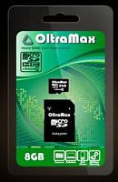 картинка карта памяти oltramax microsdhc 8gbclass4 + адаптер sd [om008gcsdhc4-ad] от магазина Tovar-RF.ru