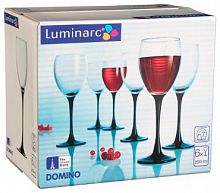 картинка Посуда LUMINARC ДОМИНО наб. фужеров для вина 6шт 250мл (H8169) (2) от магазина Tovar-RF.ru