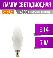 картинка Лампы светодиодные ECOLA C4RV70ELC CANDLE LED PREMIUM 7W/E14/4000K композит от магазина Tovar-RF.ru