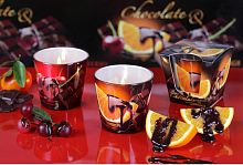 картинка Свеча BARTEK ароматизированная в стакане - Фрукты в шоколаде (CHOKOLATE) (90*75) от магазина Tovar-RF.ru