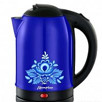 картинка чайник матрёна ma-005 (2,0 л) стальной синий гжель от магазина Tovar-RF.ru