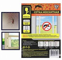 картинка Защита от насекомых INBLOOM BY Москитная сетка для окон с крепежной лентой, полиэстер, 1,3х1,5м, в пакете 165-005 от магазина Tovar-RF.ru
