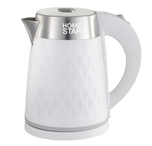 картинка чайник электрический homestar hs-1021 (1,7 л) белый, двойной корпус от магазина Tovar-RF.ru