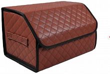 картинка саквояж-органайзер stvol sto04 в багажник , экокожа, коричневый/черный, 50*30*30 см от магазина Tovar-RF.ru