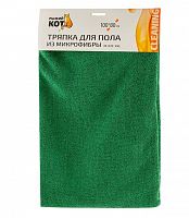 картинка Тряпка РЫЖИЙ КОТ Тряпка для пола из микрофибры M-02F-XXL, цвет: зеленый, размер: 80х100см (310265) от магазина Tovar-RF.ru