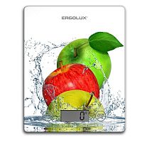 картинка весы кухонные ergolux elx-sk02-с01 белые, яблоки от магазина Tovar-RF.ru