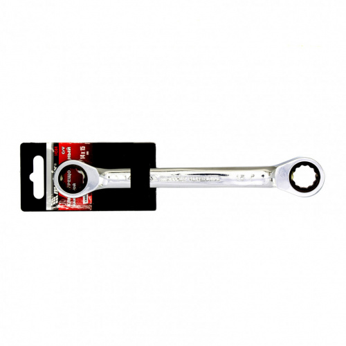 картинка Ключ накидной трещоточный, 14 х 15 мм, CrV, зеркальный хром Matrix Professional от магазина Tovar-RF.ru фото 2