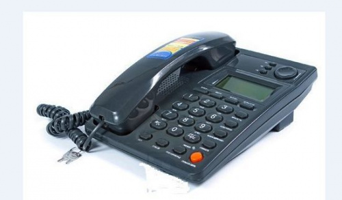 картинка телефон проводной вектор 555/08 black от магазина Tovar-RF.ru