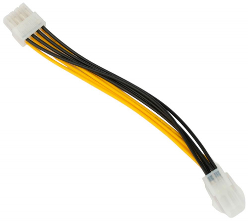 картинка кабель удлинитель питания cablexpert (21102) cc-psu-84-20cm от магазина Tovar-RF.ru