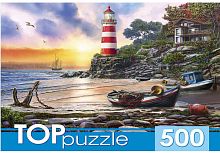 картинка мозаика toppuzzle пазлы 500 элементов. вечерний маяк хтп500-6821 099063 от магазина Tovar-RF.ru