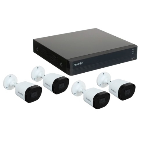картинка Falcon Eye FE-104MHD KIT ДАЧА SMART Комплект видеонаблюдения Гибридный регистратор с поддержкой AHD/TVI/CVI/IP/Аналог. Алгоритм сжатия H.264 от магазина Tovar-RF.ru
