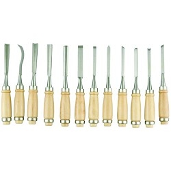 картинка STAYER Набор: Стамески "PROFI" фигурные, с деревянной ручкой, 12шт [1835-H12_z01] от магазина Tovar-RF.ru