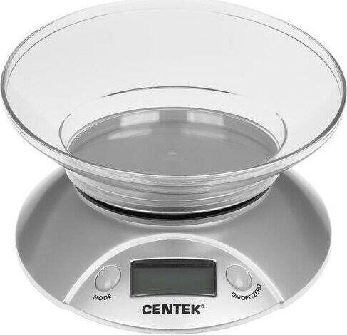 картинка весы кухонные centek ct-2451 серебро/черный centek ct-2451 silver от магазина Tovar-RF.ru