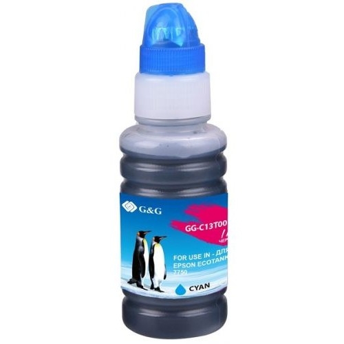 картинка чернила g&g gg-c13t00r240 голубой70мл для epson ecotank 7700/7750 от магазина Tovar-RF.ru