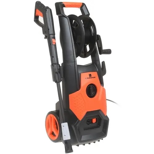 картинка carver cw-1801d мойка высокого давления [01.023.00004] { 1800 вт, 100-130 бар, 6-7 л/мин, колеса, катушка)(36шт/пал } от магазина Tovar-RF.ru