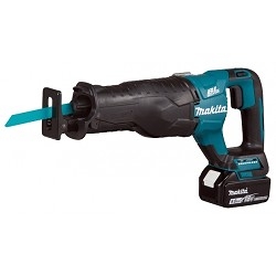 картинка Makita DJR187RTE Пила саб ак б\щ,{18В,2х5Ач Li-ion,0-2300\0-3000об\м,ход-32мм,рез-255мм,3.4кг,чем,подсв,н-р пилок,D-обр} от магазина Tovar-RF.ru
