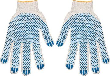 картинка Перчатки РЫЖИЙ КОТ Перчатки х/б с ПВХ Эконом 3 нити 10 класс (091516) (200) от магазина Tovar-RF.ru