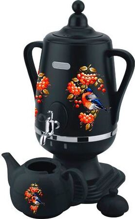 картинка электросамовар добрыня do-432 снегирь на черном чер добрыня do-432 снегирь на черном от магазина Tovar-RF.ru