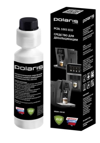 картинка концентрированное ср-во polaris pcdl 1005 eco (д/удаления накипи для кофемашин и кофеварок) магазин Tovar-RF.ru являющийся официальным дистрибьютором в России картинка концентрированное ср-во polaris pcdl 1005 eco (д/удаления накипи для кофемашин и кофеварок) от магазина Tovar-RF.ru