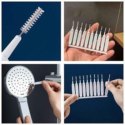 картинка РЫЖИЙ КОТ Щетка для чистки душевой лейки, 10 шт РЫЖИЙ КОТ Щетка для чистки душевой лейки, 10 шт от магазина Tovar-RF.ru