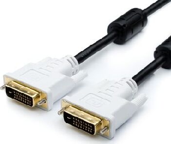картинка кабель atcom (ат9148) dvi-dvi 2 ferite черный 24/24pin пакет 24+1(dvi-d) - 3,0 м от магазина Tovar-RF.ru