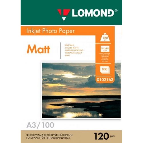 картинка Фотобумага Lomond 0102162 A3/120г/м2/100л./белый матовое для струйной печати от магазина Tovar-RF.ru