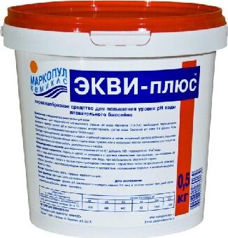картинка химия для бассейна маркопул кемиклс экви-плюс, повышение ph воды0,5 кг (12) хим08от магазина Tovar-RF.ru
