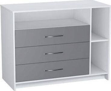 картинка комод polini комод polini kids simple 2110, белый-серый (2кор) от магазина Tovar-RF.ru