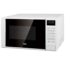 картинка bbk 20mwg-735s/w (w) микроволновая печь, 20 л, 700 вт, белый   от магазина Tovar-RF.ru