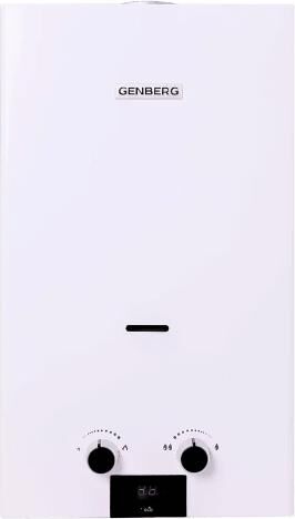 картинка проточный газовый водонагреватель genberg 110.01 есо 10 л. белая genberg 110.01 есо 10 л. белая от магазина Tovar-RF.ru