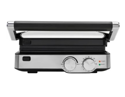 картинка гриль-пресс polaris pgp-2402 (2000вт, мини печь, барбекю, таймер) серебряный от магазина Tovar-RF.ru