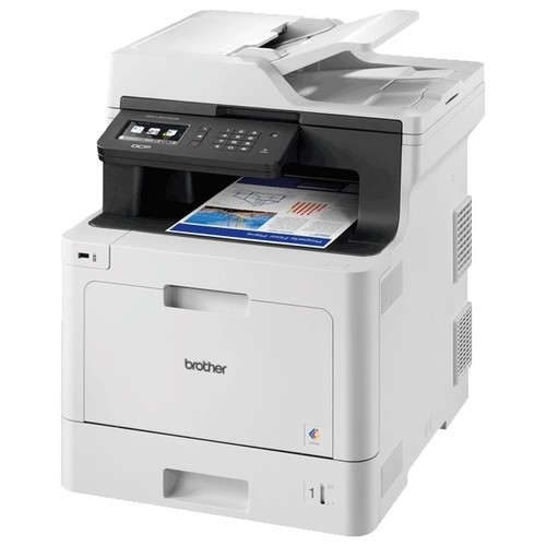 картинка brother dcp-l8410cdw мфу, a4, цветной лазерный,  31стр/мин, 512мб, дуплекс, adf50, gigalan, wifi, usb (старт.картриджи 3000/1800стр)(dcpl8410cdwr1) от магазина Tovar-RF.ru