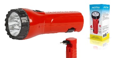 картинка cветодиодный фонарь smartbuy (sbf-95-r) 7 led с прямой зарядкойот магазина Tovar-RF.ru