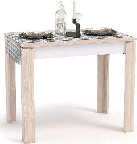 картинка Стол обеденный МЕБЕЛЬ-КОМПЛЕКС Стол обеденный Оптима шимо светлый/белый (1уп) МЕБЕЛЬ-КОМПЛЕКС Стол обеденный Оптима шимо светлый/белый (1уп) от магазина Tovar-RF.ru