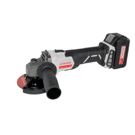 картинка ИНТЕРСКОЛ УШМ-125/18В акк. угловая шлифмашина Li-ion АПИ [578.4.1.70] { кейс, 1 аккум. 4Ач, ЗУ }  от магазина Tovar-RF.ru