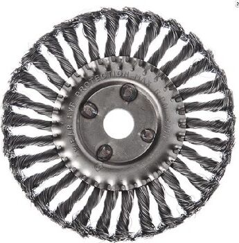 картинка Щетка ЕРМАК (656-052) Щетка металл. для УШМ175мм/22мм, крученая, дисковая ЕРМАК (656-052) Щетка металл. для УШМ175мм/22мм, крученая, дисковая от магазина Tovar-RF.ru