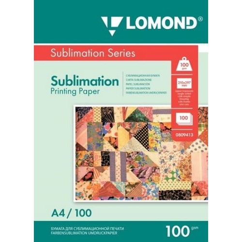 картинка Lomond 0809413 бумага сублимационная, для струйной печати, А4, 100 Г/М2, 100 л магазин Tovar-RF.ru являющийся официальным дистрибьютором в России картинка Lomond 0809413 бумага сублимационная, для струйной печати, А4, 100 Г/М2, 100 л от магазина Tovar-RF.ru