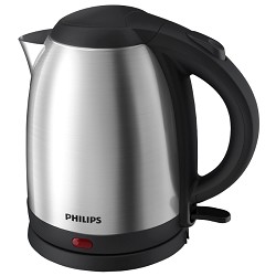 картинка philips hd9306/02 чайник, 1.5л, 1800вт, серебристый/черный  от магазина Tovar-RF.ru