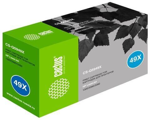 картинка картридж лазерный cactus cs-q5949x q5949x black (6000стр.) для hp lj 1320/3390/3392 cactus cs-q5949x q5949x black (6000стр.) для hp lj 1320/3390/3392 от магазина Tovar-RF.ru