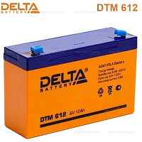 картинка аккумуляторная батарея delta dtm 612 (6v / 12ah) от магазина Tovar-RF.ru