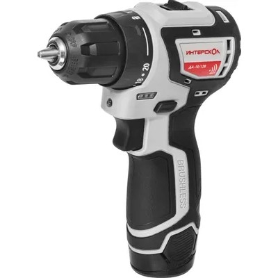 картинка Дрель-шуруповерт Интерскол ДА-10/12В 36 аккум. патрон:быстрозажимной (687.0.0.70) Li-ion, картон, без аккум. и З от магазина Tovar-RF.ru