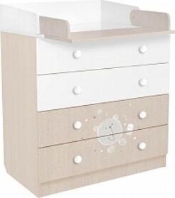 картинка комод polini комод polini kids french 1580, teddy, белый-дуб пастельный (2 кор.) polini комод polini kids french 1580, teddy, белый-дуб пастельный (2 кор.) от магазина Tovar-RF.ru