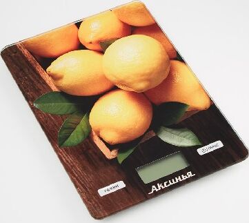 картинка весы аксинья кс-6514 " лимоны " 5кг, стекло от магазина Tovar-RF.ru